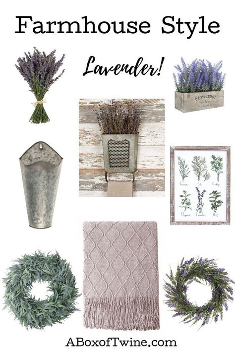 Galvanized Wall Planter, Lavender Bedroom, 25 Beautiful Homes, Lavender Products, Lavender Crafts, Lavender Decor, Small Craft Rooms, Rustic Pots, Spring Table Settings