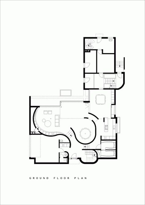 Ground Floor Plan Ground Plan, Architecture Drawing Plan, Revival Architecture, Floor Plan Drawing, Architectural Floor Plans, Architecture Design Drawing, Architecture Concept Drawings, Plan Drawing, Architecture Design Concept