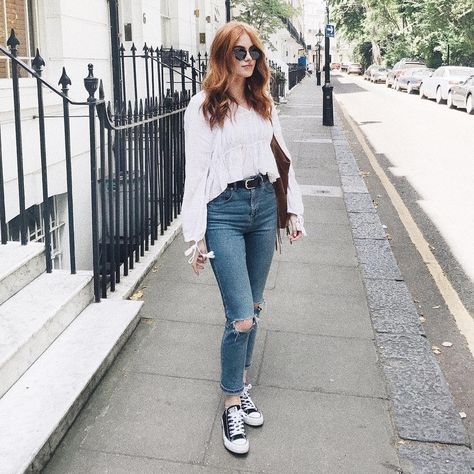 R O S I E on Instagram: “NEW VIDEO!! 'What I Wore Last Week' ✨ Link in the bio!” New Video, What I Wore, Ripped Jean, Redheads, Mom Jeans, Instagram Photos, Photo And Video, Instagram Photo, Pants