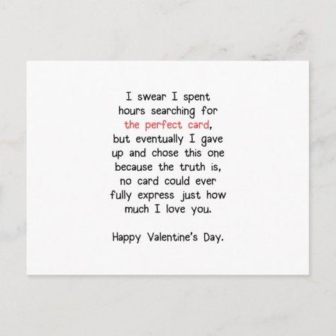 The Perfect Valentine's Day Card for $2.10 - Valentine's Day Valentines Letter To Boyfriend Note, Valentine Letter To Boyfriend, Valentines Day Notes For Him, Valentines Letter To Boyfriend, Valentines Day Letter For Him, Valentines Day Poems For Him, Be My Valentine Ideas, Valentine Cards For Boyfriend, Valentines Card Message