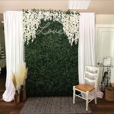 Green Wall For Wedding, Wedding Booth, Photography Studio Decor, Grass Backdrops, Engagement Banner, Cradle Ceremony, Party Photo Backdrop, Garland Backdrops, Photo Backdrop Wedding