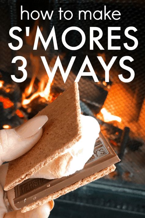 Smores Dessert Camping, Smores Camping Ideas, Best Smores Campfire, How To Make Smores Camping, S’mores Camping, Smores Recipes Ideas Campfires, How To Make Smores, Smores Ideas Campfire, Smores Recipes Camping