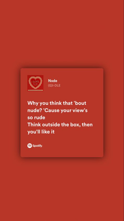 #kpop #spotify #lyrics Kpop English Lyrics, Phone Fonts, Red Lights Lyrics, Gidle Lyrics, Kpop Lyrics Quotes, Kpop Spotify Lyrics, Kpop Lyrics Spotify, Red Lyrics, Lyrics Kpop