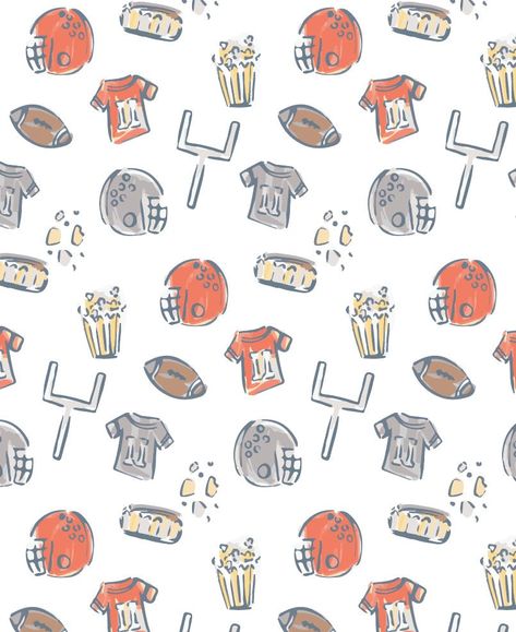 Fall Football Wallpaper Iphone, Cute Football Wallpaper, Football Iphone Wallpaper, Football Wallpaper Iphone, Football Prints, Football Background, Football Wallpapers, Football Tailgate, Iphone Wallpaper Pattern