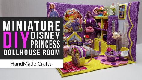 Disney Dollhouse, Disney Princess Sofia, Princess Sofia The First, Princess Diy, Diy Disney, Sofia The First, Princess Sofia, Miniature Diy, Disney Diy