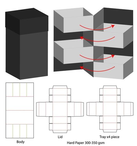 Packaging Die Cut, Packaging Template Design, Paper Box Template, Box Templates, Instruções Origami, Packaging Template, Gift Box Template, Origami Box, Box Packaging Design