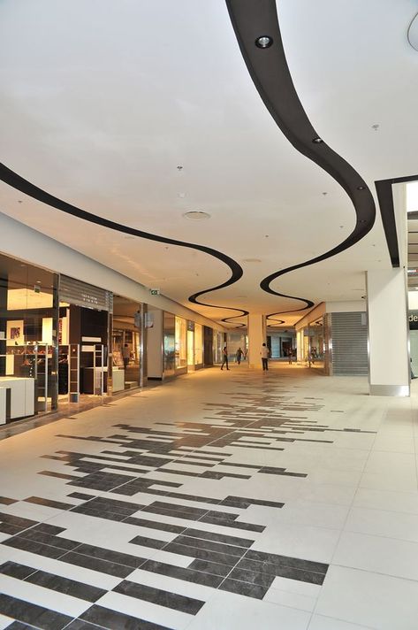 Shopping Centre 'Città Dei Templi' - Picture gallery Shopping Mall Floor Tiles Design, Mall Flooring Design, La Mecca, Shopping Mall Interior, Shopping Mall Design, Floor Pattern, Tile Layout, Flooring Design, Mall Design