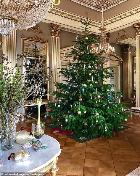 19-12-2018 Prinses Mary // Amalienborg Paleis. Family Tree Christmas, Royal Family Tree, Royal Family Christmas, Royal Family Trees, Royal Christmas, Traditional Christmas Tree, Christmas Room Decor, Ribbon On Christmas Tree, Danish Royal Family