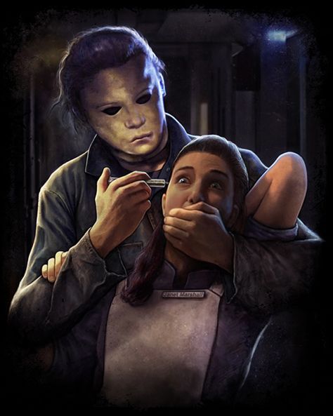 Michael Myers art from the HALLOWEEN series of films. Halloween 2 1981, Michael Myers Memes, Michael Myers Art, Halloween Franchise, Halloween Iii, Halloween Film, Slasher Movies, Horror Movie Icons, The Boogeyman