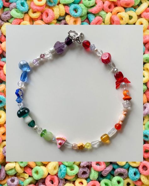 Mismatched Necklaces, Henri Purnell, Mismatched Jewelry, Addition Kindergarten, Indie Jewelry, Jewelry Cute, Rainbow Necklace, Frou Frou, Shine Bright Like A Diamond