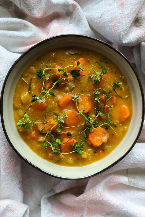 Roasted Carrot Stew, By Simmering Starfruit Carrot Stew Recipes, Carrot Stew, Wild Recipes, Rainy Day Recipes, Roasted Carrot, Vegetarian Soup Recipes, Zelda Tears Of The Kingdom, Pumpkin Spice Syrup, Tears Of The Kingdom