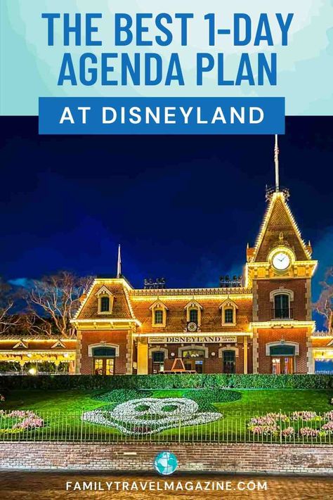 If you only have one day to visit Disneyland, you'll need to make a plan and prioritize some attractions. Here's our one-day agenda and tips for visiting Disneyland. Disneyland One Day Itinerary, Disneyland Itinerary Template, Disneyland In A Day, Disneyland Itinerary 2024, Disneyland Schedule, Disneyland Itinerary, Disneyland Shop, Disneyland Resort California, Disneyland Attractions