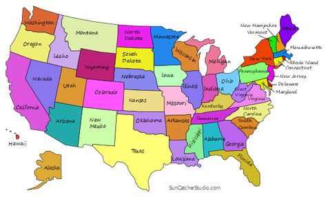 Printable US Maps with States (Outlines of America – United States) – Patterns, Monograms, Stencils, & DIY Projects Us Map Printable, Us State Map, States And Capitals, Picture Banner, North America Map, India Map, America Map, United States Map, Printable Maps