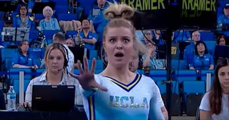 Gracie Kramer, Scary Music, Gymnastics Routines, Blessed Quotes, Perfect 10, Popular Quotes, Hot Topics, Inspirational Videos, Facial Expressions