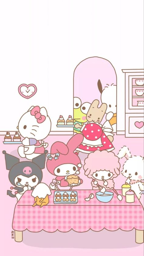 Hello Kitty And Friends Wallpaper, Yoshi Drawing, Hello Kitty Wallpapers, Hello Kitty Imagenes, Karakter Sanrio, Walpaper Hello Kitty, My Melody Wallpaper, Hello Kitty Themes, Cute Hello Kitty