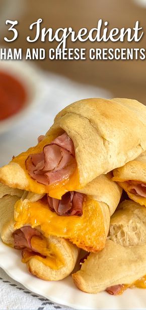 Crescent Roll Recipes Appetizers, Ham And Cheese Crescent Rolls, Ham And Cheese Crescent, Pillsbury Crescent Recipes, Easy Crescent Roll Recipes, Crescent Roll Recipes Dessert, Pillsbury Crescent Roll Recipes, Recipes Using Crescent Rolls, Kid Friendly Appetizers