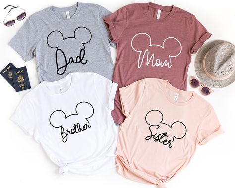 Disney Shirts Mom And Son, 1st Time Disney Shirts, First Disneyland Trip Shirt, Disney Shirts Matching Family, My First Disney Trip And Birthday Shirt, Matching Disney Shirts Family, Walt Disney World Family Shirts, Disney Outfits Sisters, Oh Twodles Family Shirts