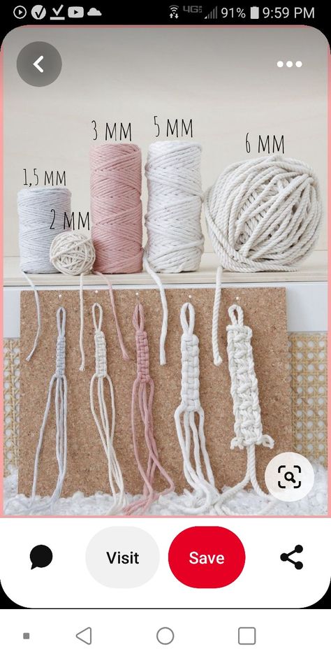 Simpul Makrame, Pola Macrame, Buat Pita, Macrame Knots Tutorial, Macrame Knots Pattern, Macrame Wall Hanging Diy, Macrame Wall Hanging Patterns, Diy Yarn Crafts, Rope Crafts Diy