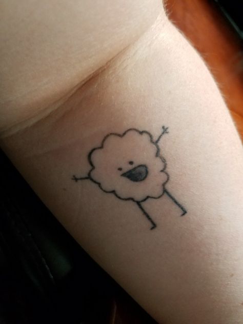 Happy cloud guy tattoo.rejected cartoons Cloud Tattoo, Print Tattoos, Paw Print Tattoo, Paw Print, Tattoos, Drawings, Quick Saves