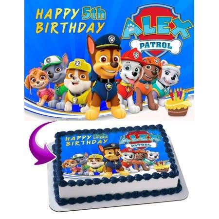 Walmart Paw Patrol Cake Decorations, Snowflake Wedding Cake, Mad Hatter Cake, Edible Image Cake Topper, Paw Patrol Birthday Cake, Funny Wedding Cake Toppers, Cake Image, Edible Cake Decorations, Edible Toppers