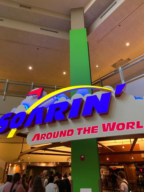 Soarin Around The World, Disney Ride Aesthetic, Disney World Nostalgia, Disney Rides Aesthetic, Soarin Disney World, Disney World Aesthetic Pictures, Soarin Epcot, Walt Disney World Aesthetic, Retro Disney World