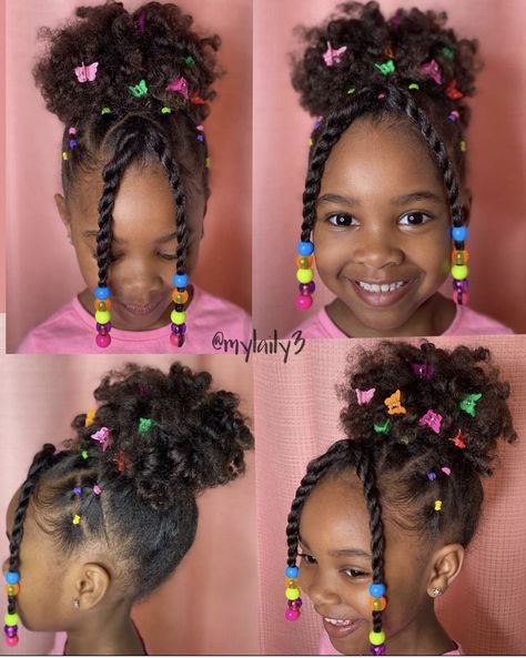 Little Kids Hairstyles Black Natural, Black Toddler Hairstyles Girl Braids Natural Kids, Hairstyles For Black Kids Natural, Children Natural Hairstyles, Hairstyles For Black Toddler Girls Easy, Lil Girl Hairstyles Black Natural, Hairstyle For Little Black Girls Easy, Black Girls Hairstyles For Kids Easy, Braided Toddler Hairstyles Black