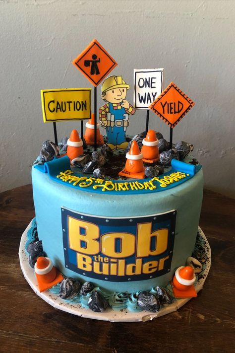 Builder Birthday Cake, Bob The Builder Cake, Easy Kids Birthday Cakes, Elsa Cakes, Birthday Cake Topper Printable, Bob The Builder, Boy Birthday Cake, Birthday Cake Kids, Easy Kids