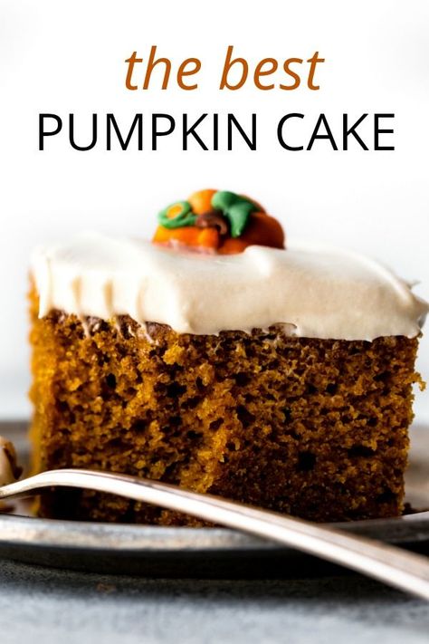 Best Pumpkin Recipes Dessert, Best Pumpkin Cake, Moist Pumpkin Cake, Pumpkin Night, Seasonal Baking, Cake Pumpkin, Pumpkin Cake Recipes, Sally's Baking, Pumpkin Spice Cake