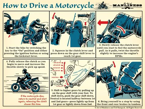 Bike Riding Tips, Beginner Motorcycle, Motorcycle Tips, Riding Tips, Survival Skills Life Hacks, Survival Hacks, Art Of Manliness, Survival Life Hacks, Survival Stuff