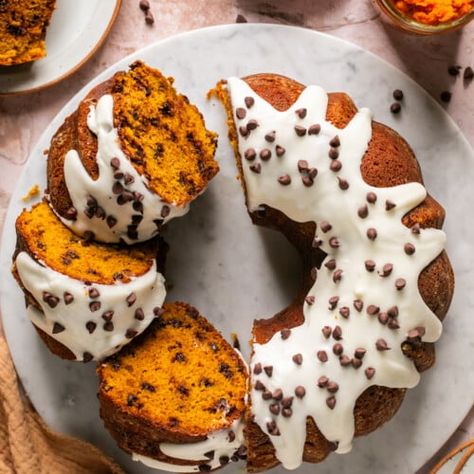 Pumpkin Chocolate Chip Bundt Cake, Pumpkin Chocolate Chip Bundt, Chocolate Chip Bundt, Pumpkin And Chocolate, Chocolate Chip Bundt Cake, Comfort Food Chicken, Pumpkin Squash, Pumpkin Chocolate Chip, Breakfast Drink