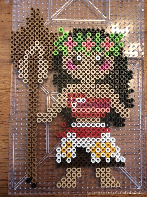 Moana Perler bead Creation Moana Perler Bead Patterns, Disney Beads, Ironing Beads, Beads Perler, Girl Bday Party, Diy Perler Bead Crafts, Hama Beads Patterns, Diy Perler Beads, Minecraft Pixel Art