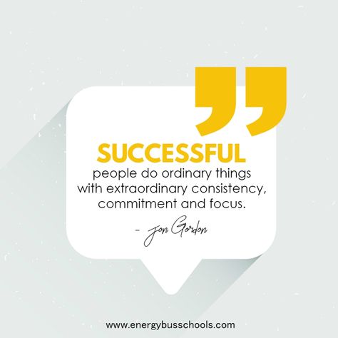 “Successful people do ordinary things with extraordinary consistency, commitment and focus.” — Jon Gordon Extraordinary Quotes, Energy Bus, Jon Gordon, Quality Quotes, Positive Things, Successful People, Self Motivation, Office Wall, Office Wall Decor