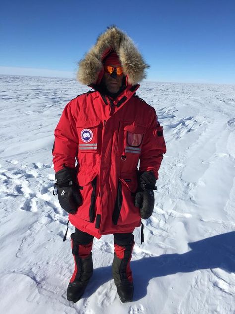 Antarctica Clothing, Antarctica Outfit, Canada Goose Fashion, Puffy Clothes, Ski Fits, Story Content, Snow Outfits, Climbing Everest, Penguin Tattoo