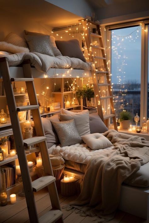 Cosy Bedroom Decor, Cozy Bedroom Design, Dream Bedroom Inspiration, Bedroom Decor Cozy, Redecorate Bedroom, Dream House Rooms, Cozy Room Decor, Dreamy Room, Dream Room Inspiration