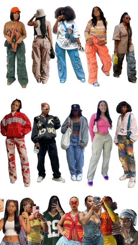 #blockparty outfit inspo ladies streetwear Ladies Streetwear, Street Style Outfits Casual, 90s Inspired Outfits, Casual Preppy Outfits, Outfit Inspo Casual, Shein Outfits, Everyday Fashion Outfits, Casual School Outfits, Tomboy Style Outfits