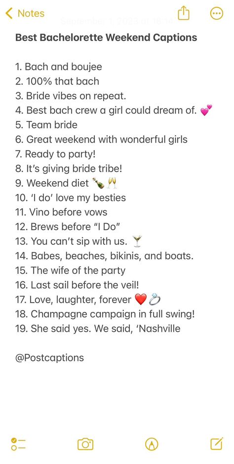 We have compiled a list of the most clever and hilarious Instagram captions perfect for any bachelorette party celebration! Bachelorette weekend captions| Bachelorette party captions for Ig| Bachelorette quotes for Instagram Bach Party Quotes, Bride Tribe Quotes, Hen Party Instagram Captions, Bachelorette Ig Captions, Bachelorette Party Games Funny Hilarious, Bachelorette Sayings Quotes, Bachelorette Party Instagram Captions, Maid Of Honor Captions Instagram, Bestie Wedding Caption