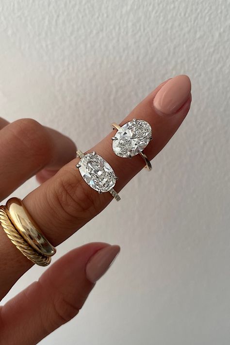 Engagement Rings Horizontal, Sideways Oval Ring, Horizontal Oval Diamond Ring, East West Oval Ring, Oval East West Engagement Ring, Horizontal Oval Engagement Ring, East West Oval Engagement Ring, Rectangle Engagement Rings, Oval Diamond Earring