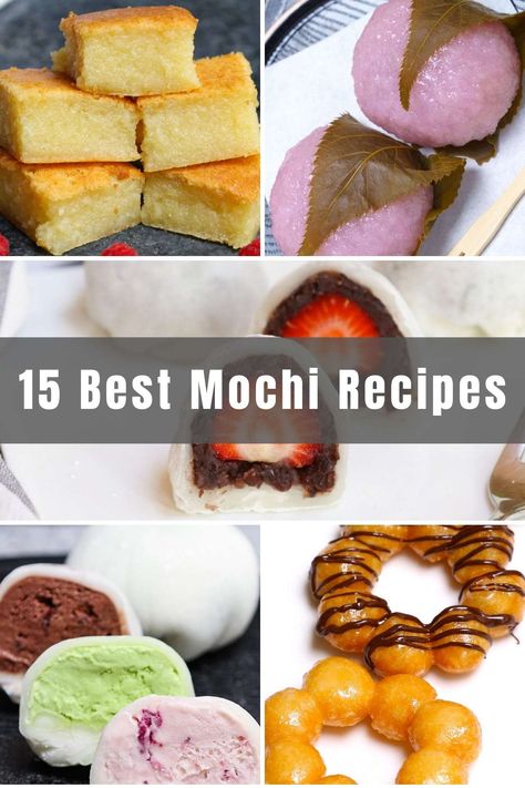 Easy Things To Bake At Home Simple, Moochie Recipe, Japanese Mochi Recipe, Strawberry Mochi Recipe, What Is Mochi, Asian Baking, Holiday Deserts, Japanese Rice Cake, Japanese Mochi