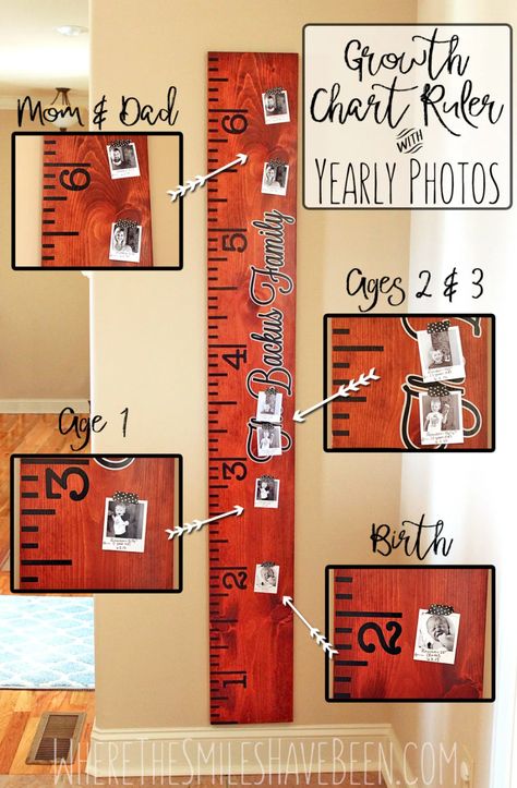 Free DIY Growth Chart Ruler Cut File Growth Charts Diy, Family Growth Chart, Diy Growth Chart, Flying With A Toddler, Growth Ruler, Measuring Stick, Growth Chart Ruler, Height Chart, Kids Wood