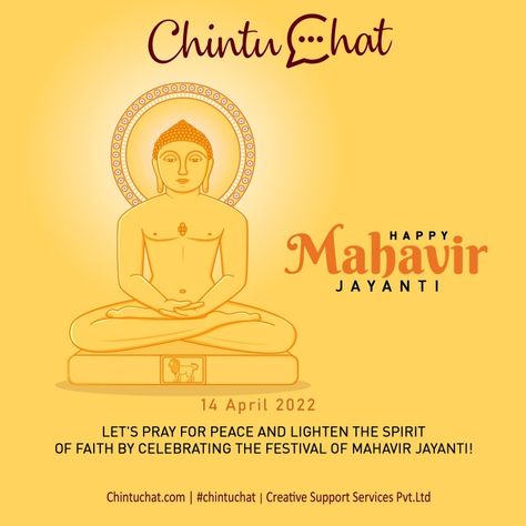 Adopt the path of Truth, Knowledge, and Nonviolence on this Mahavir Jayanti. Happy Mahavir Jayanti #happymahavirjayanti #corporatecoach #chintusir #creativesupportservices #motivationalspeaker #lifecoach Happy Mahavir Jayanti, Corporate Coaching, Mahavir Jayanti, Let's Pray, Pray For Peace, Motivational Speaker, Support Services, Life Coach, Let It Be