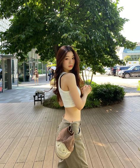 Baddie Style, Chill Outfits, Outfits Women, Baddie Outfits, Ulzzang Girl, Cute Casual Outfits, Cute Fashion, Summer Girls, Korean Girl