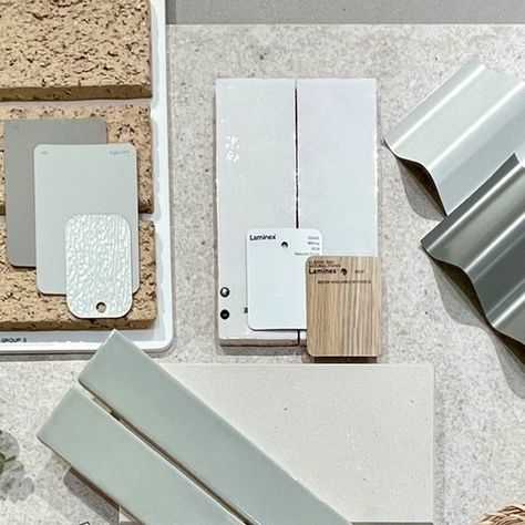 COLORBOND® steel on Instagram: "Our weekly featured #FridayFlatlay this week, is from Priscilla De Luca, Senior Interior Design Consultant, @orbit_homes, VIC, and features #COLORBONDsteel #Wallaby and #Surfmist. Describing her ‘Contemporary Coastal Living’ #flatlay, Priscilla said: “Grey and white flow seamlessly from the exterior COLORBOND® steel colours Wallaby® and Surfmist®, to the interior tiling selections. Warm tones in the exterior bricks are picked up through the Classic Oak cabinetry in the interior creating a harmonious flow. Tactile textures create a grounding feeling, perfect for a coastal scheme, while the grey based colour palette and the Brushed Nickel fixtures add a contemporary twist. This layered scheme is highly functional and a visual treat.” Thank you so much Prisc Brushed Nickel Fixtures, Elizabeth Street, Tactile Texture, Green Color Schemes, Contemporary Coastal, Design Boards, Exterior Brick, Color Tile, Board Design