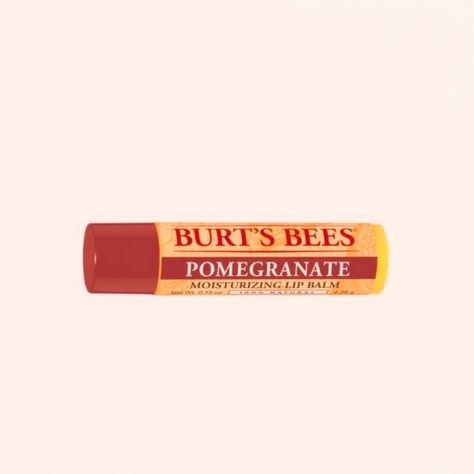 Burts Bees Pomegranate Lip Balm, Burts Bees Pomegranate, Pomegranate Burts Bees, Burt’s Bees Pomegranate, Burts Bees Chapstick Aesthetic, Burts Bees Lip Balm Aesthetic, Burts Bees Aesthetic, Lip Balm Aesthetic, Pomegranate Lip Balm