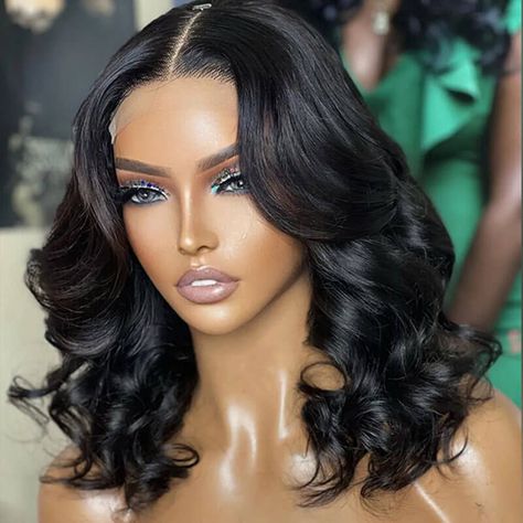 Closure Wig Straight Hair, Wedding Hair Wig, 16 Inch Body Wave Wig, 18inch Wig, Virgin Hair Color, Hair Lookbook, Elegance Hair, Wigs Body Wave, Bday Shoot