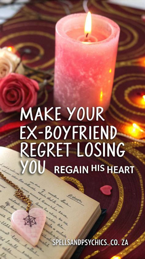 Discover powerful insights and strategies with our "Make Your Ex Boyfriend Regret Losing You" spell. Transform heartbreak into empowerment and attract positivity into your life. Learn how to channel your energy and intentions to reclaim confidence and self-worth. The key to getting your ex's attention lies in aligning your inner strength with the universe. Don't miss out on this transformative guide to making your ex boyfriend realize what he lost. #LoveSpells #RelationshipAdvice How To Make Your Ex Fall In Love Again, Make Him Regret Losing You, Make Him Regret, Attract Positivity, Real Love Spells, Love Spell That Work, Self Worth, Ex Boyfriend, Love Spells