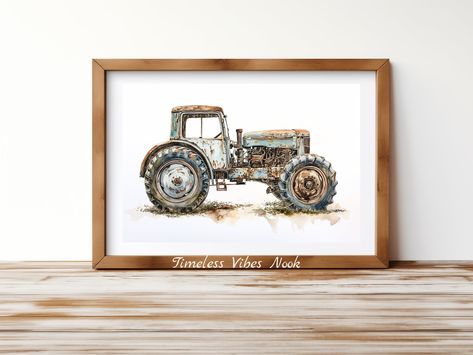 Vintage Tractor Nursery, Tractor Nursery, Farm Nursery Theme, Farm Nursery, Nursery Theme, Trailer Ideas, Nursery Decor Boy, Vintage Tractors, Farm Machinery