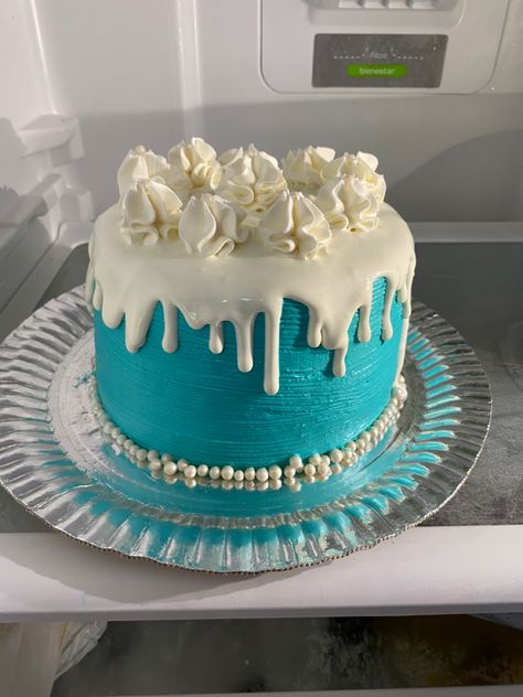 Azul turquesa Drip Cake, Drip Cakes, Cake