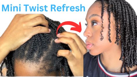 Refresh Mini Twists, Mini Twists, Twist Out, Curly Hair Routine, Protective Styles, Natural Hair Styles, Curly Hair Styles, The Creator, Twist