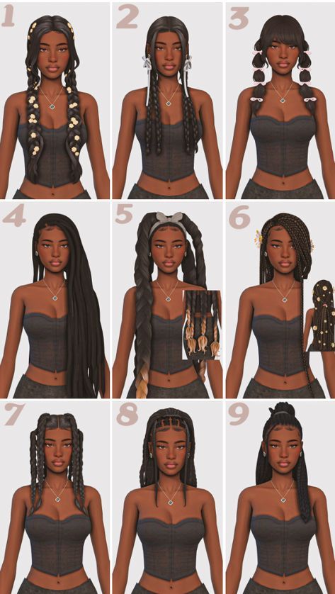 Sims 4 Mixed Hair, Sims 4 Cc Maxis Match Hair Dreadlocks, Sims 4 Cc Maxis Match Hair Female Braids, Sims 4 Cc Female Braids, Sims Locs Hair, Sims 4 Locs Female Cc, Sims 4 Outfit Cc Maxis Match, Goddess Braids Sims 4 Cc, Locs Cc Sims 4