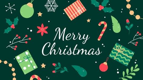 Flat Creative Merry Christmas Desktop Wallpaper Desktop Wallpaper Template, Christmas Desktop Wallpaper, Wallpaper Template, Presentation Maker, Christmas Desktop, Invitation Maker, Photo Collage Maker, Sticker Maker, Branding Your Business